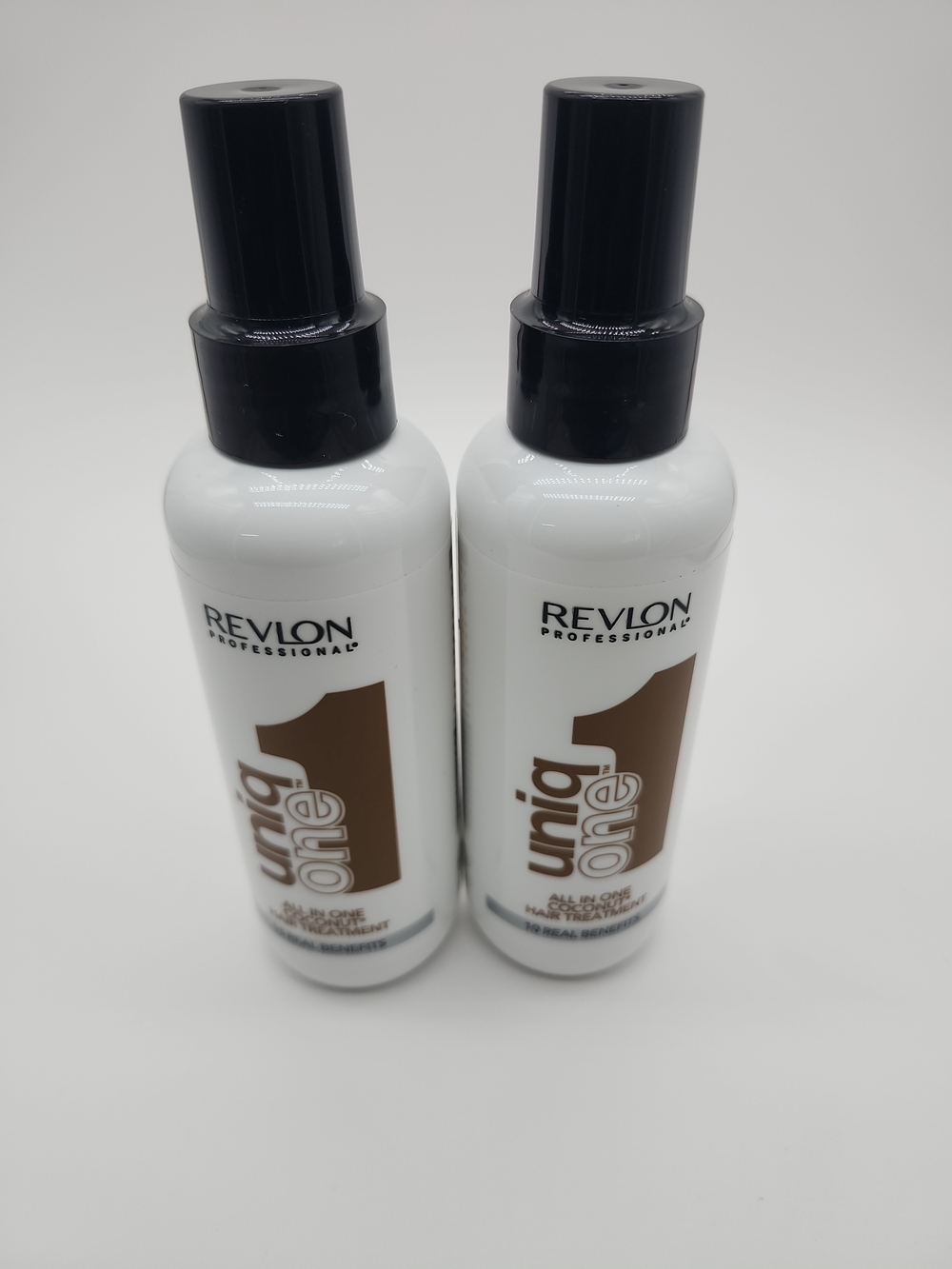Revlon Uniq One All-In-One Hair Treatment Spray — White and Brown